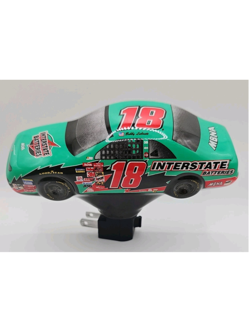 Vintage 2002 Bobby Labonte #18 Nascar Car Night Light Joe Gibbs Racing